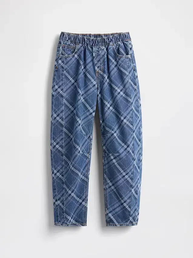 Çocuklar İçin Yüksek Bel Easy Barrel Jean'ler