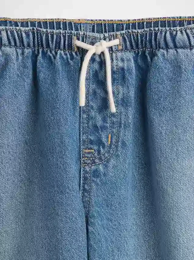 Çocuklar İçin Yüksek Bel Easy Barrel Jean'ler