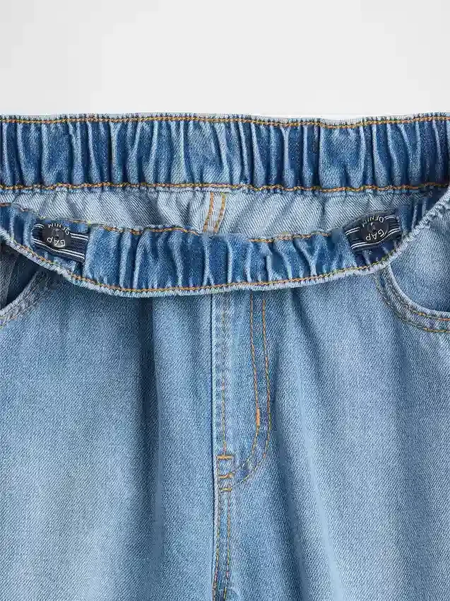 Çocuklar İçin Yüksek Bel Easy Barrel Jean'ler