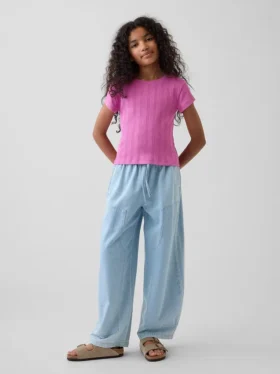 Çocuklar İçin Yüksek Bel Rahat Easy Jean'ler