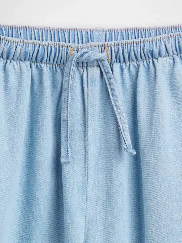 Çocuklar İçin Yüksek Bel Rahat Easy Jean'ler