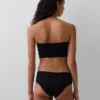 Organik Esnek Pamuk Dantel Süslemeli Bandeau Bralette