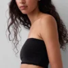 Organik Esnek Pamuk Dantel Süslemeli Bandeau Bralette