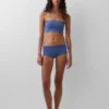 Organik Esnek Pamuk Dantel Süslemeli Bandeau Bralette