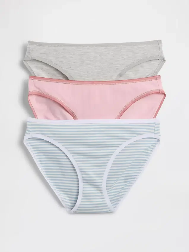 Organik Esnek Pamuklu Bikini (3'lü Paket)