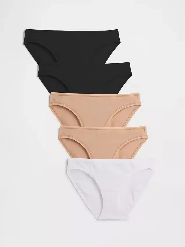 Organik Esnek Pamuklu Bikini (5'li Paket)