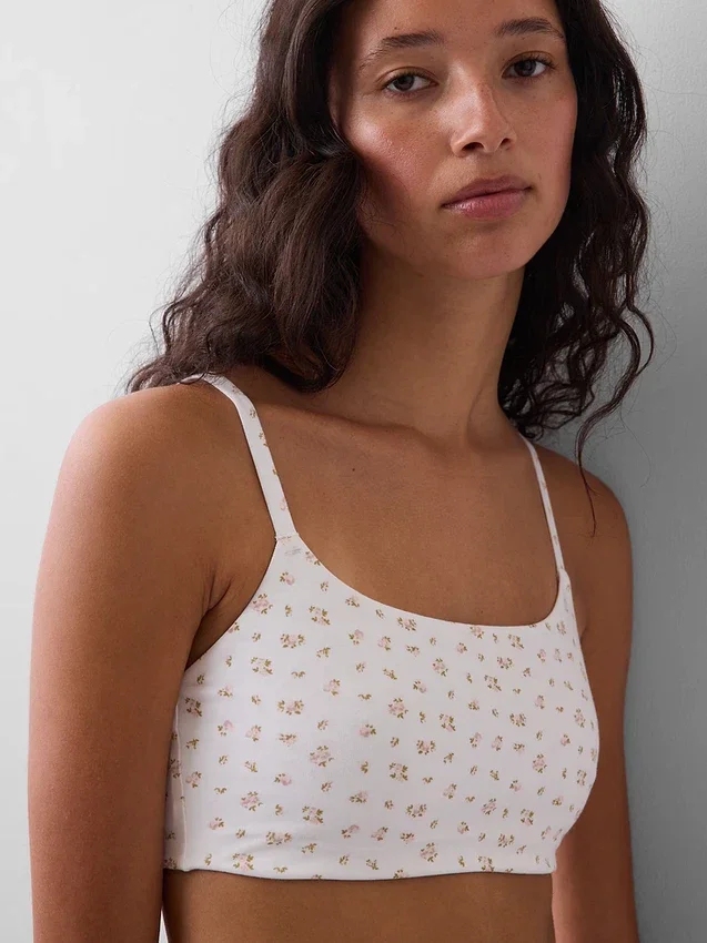 Organik Esnek Pamuklu Bralette