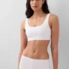 Organik Esnek Pamuklu Gap Logo Bralette