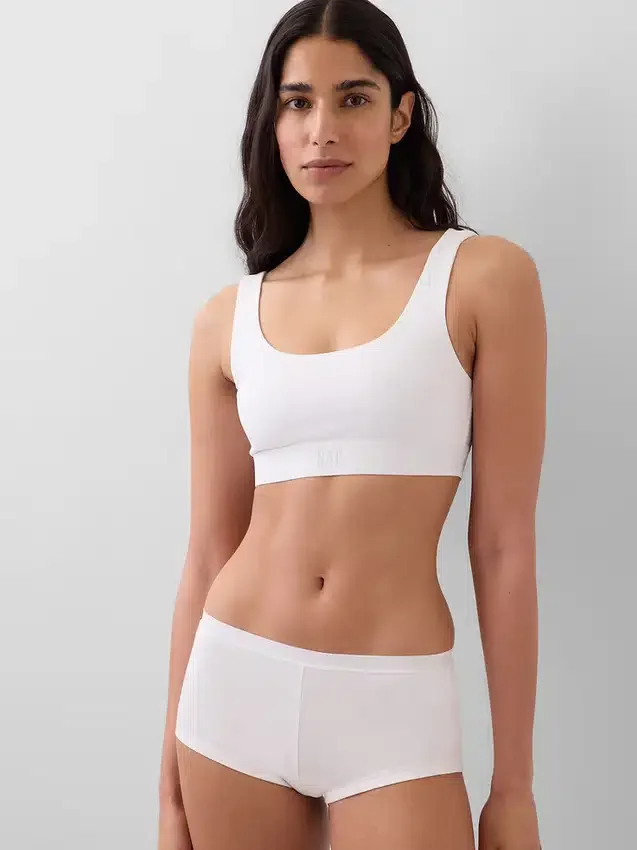 Organik Esnek Pamuklu Gap Logo Bralette