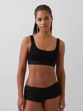 Organik Esnek Pamuklu Gap Logo Bralette