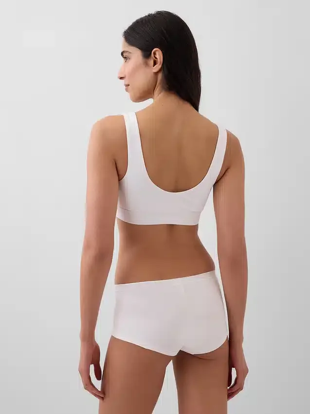 Organik Esnek Pamuklu Gap Logo Bralette