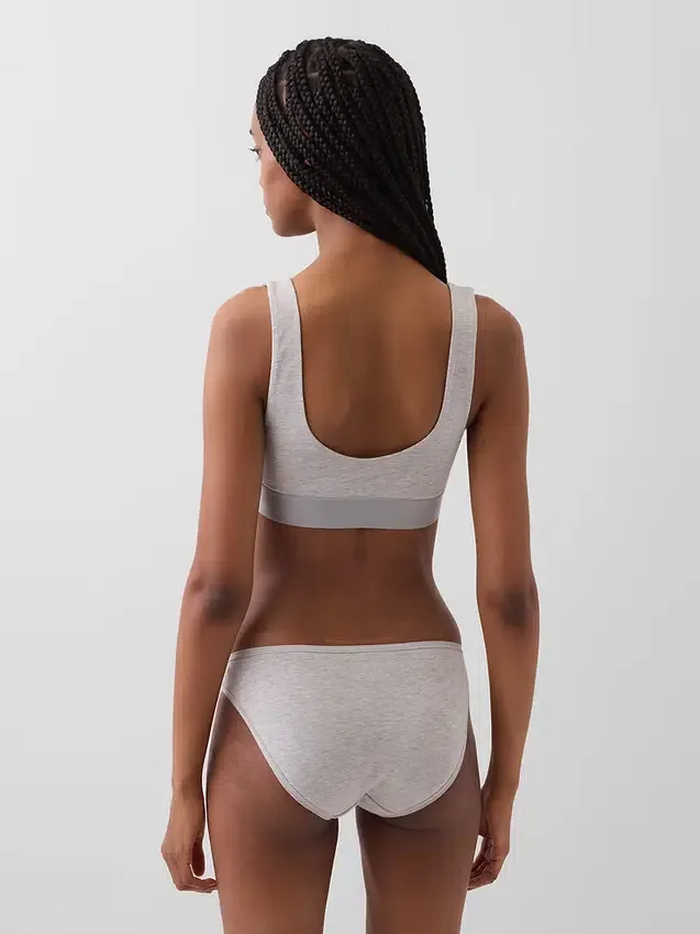 Organik Esnek Pamuklu Gap Logo Bralette