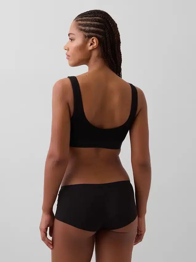 Organik Esnek Pamuklu Gap Logo Bralette