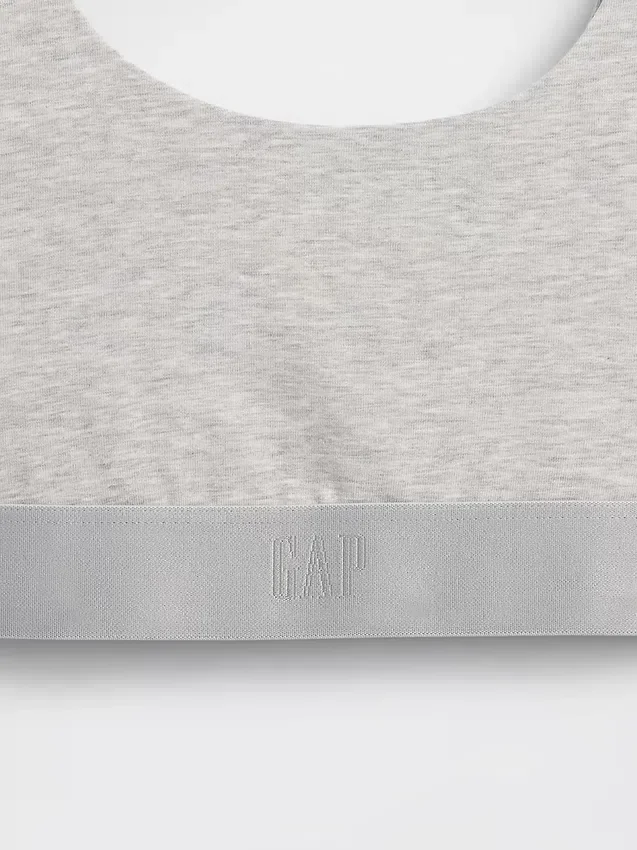Organik Esnek Pamuklu Gap Logo Bralette