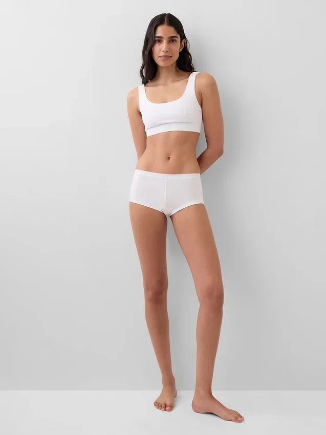 Organik Esnek Pamuklu Gap Logo Bralette