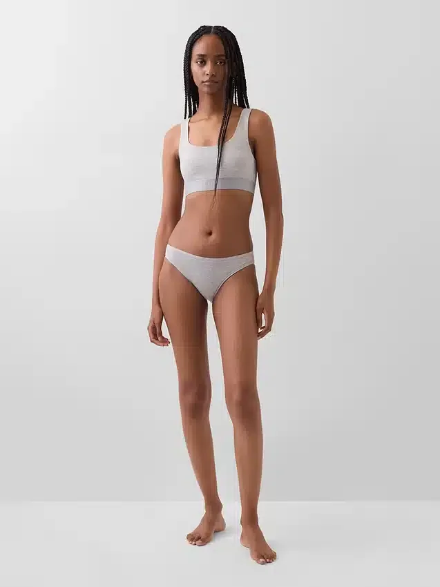 Organik Esnek Pamuklu Gap Logo Bralette