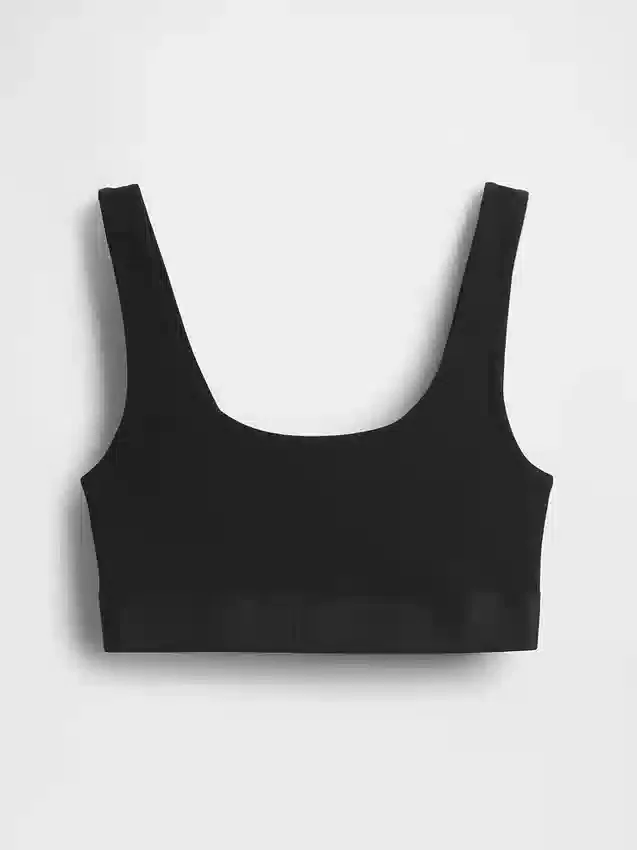 Organik Esnek Pamuklu Gap Logo Bralette