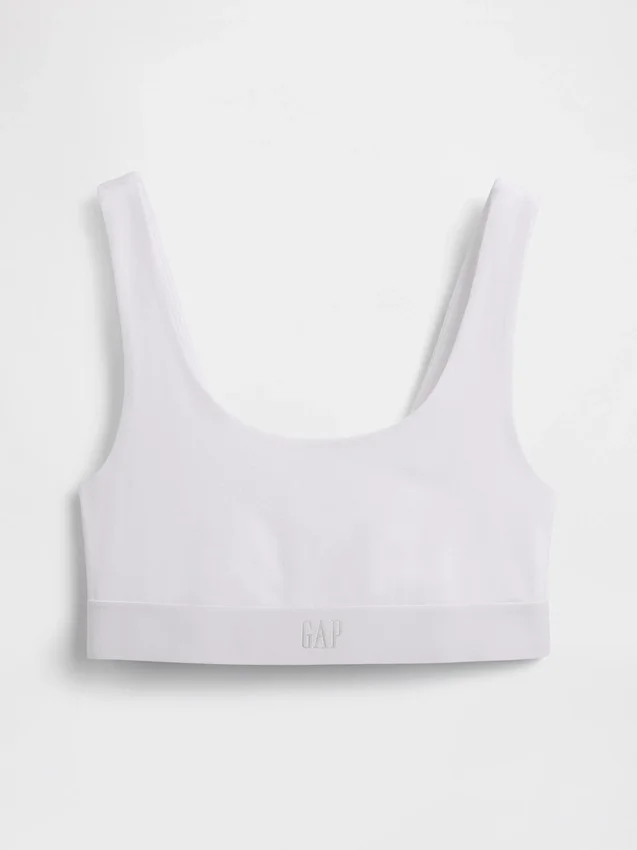 Organik Esnek Pamuklu Gap Logo Bralette