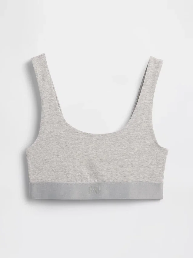 Organik Esnek Pamuklu Gap Logo Bralette