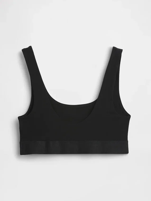 Organik Esnek Pamuklu Gap Logo Bralette