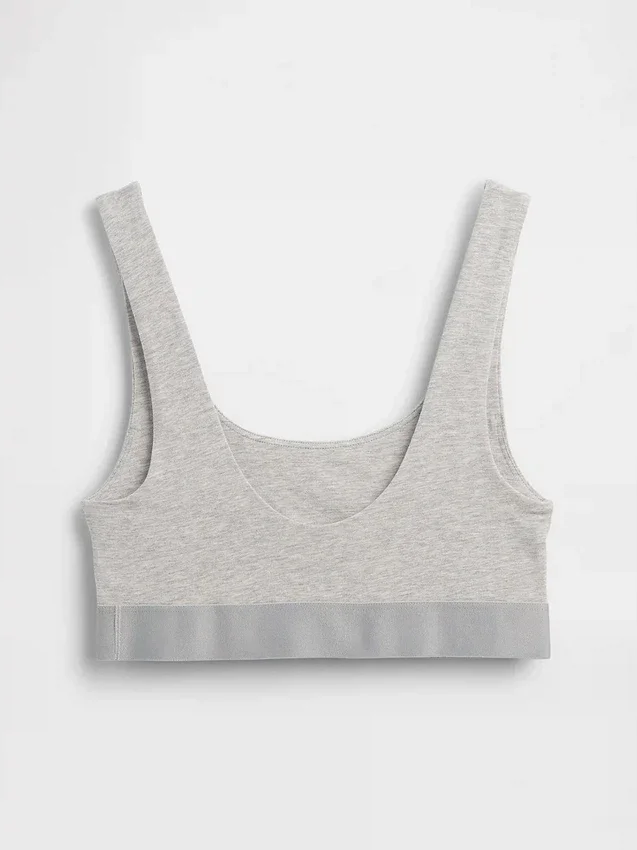 Organik Esnek Pamuklu Gap Logo Bralette