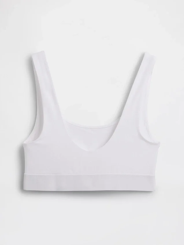 Organik Esnek Pamuklu Gap Logo Bralette