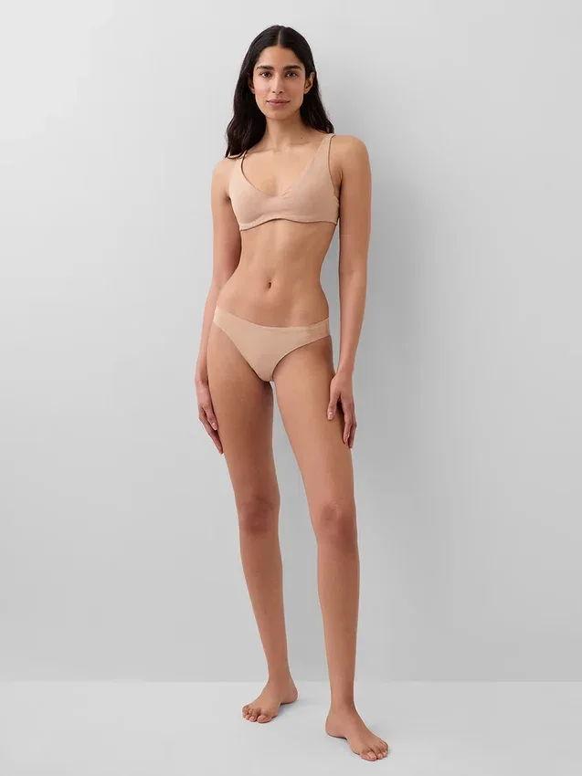 Organik Esnek Pamuklu Görünmez Bikini