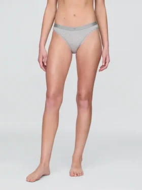 Organik Esnek Pamuklu Logolu Bikini