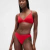 Organik Esnek Pamuklu Logolu Bikini