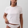 Organik Esnek Pamuklu Logolu Bikini