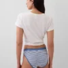 Organik Esnek Pamuklu Logolu Bikini