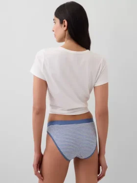 Organik Esnek Pamuklu Logolu Bikini