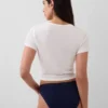 Organik Esnek Pamuklu Logolu Bikini