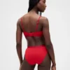 Organik Esnek Pamuklu Logolu Bikini