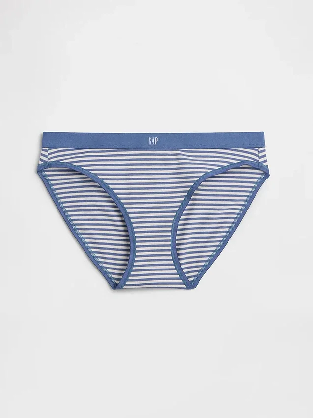 Organik Esnek Pamuklu Logolu Bikini