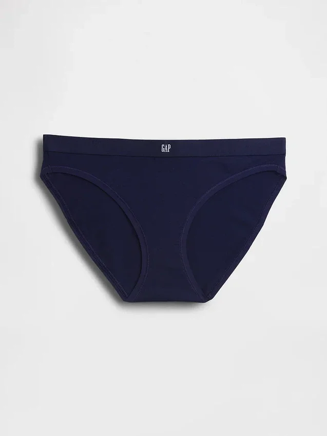 Organik Esnek Pamuklu Logolu Bikini