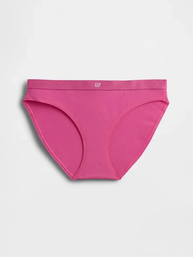 Organik Esnek Pamuklu Logolu Bikini
