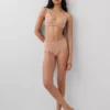 Organik Esnek Pamuklu Yüksek Bel Bikini