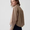 Organik Pamuklu Poplin Oversized Kısa Gömlek