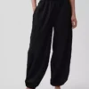 Organik Pamuklu Poplin Rahat Bol Jogger Pantolon