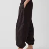 Organik Pamuklu Poplin Rahat Bol Jogger Pantolon