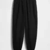 Organik Pamuklu Poplin Rahat Bol Jogger Pantolon