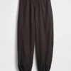 Organik Pamuklu Poplin Rahat Bol Jogger Pantolon