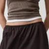 Organik Pamuklu Poplin Rahat Bol Jogger Pantolon