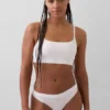 Organik Streç Pamuklu Logolu Bralette