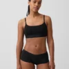 Organik Streç Pamuklu Logolu Bralette