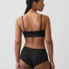 Organik Streç Pamuklu Logolu Bralette