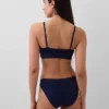 Organik Streç Pamuklu Logolu Bralette