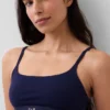 Organik Streç Pamuklu Logolu Bralette