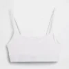 Organik Streç Pamuklu Logolu Bralette